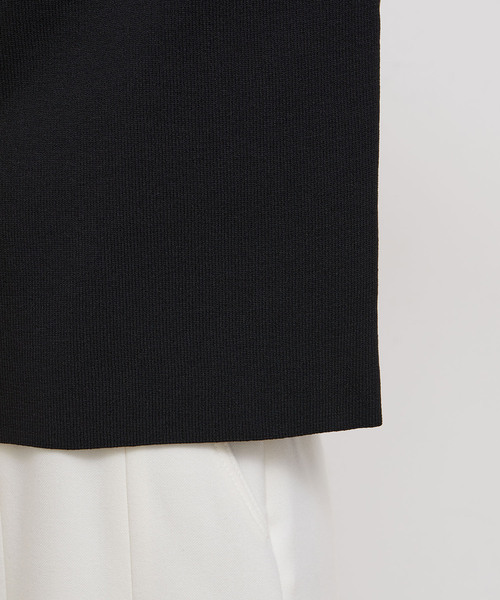 JUN&ROPE'（ジュンアンドロペ）の「配色ラインロゴ入りハイネックプルオーバー（ニット/セーター・レディース・ブラック/ベージュ/ピンク・M/L）」の8枚目の写真