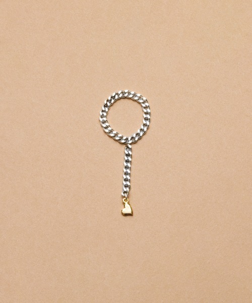 【セール】【2024春夏新作】LAPUIS(ラピュイ)Silver925 HEART CHAIN RING（リング）｜LAPUIS（ラピュイ）