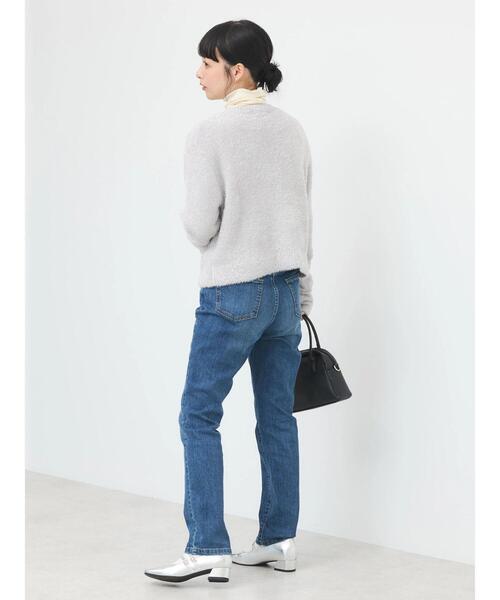 earth music&ecology（アースミュージックアンドエコロジー）の「キラキラシャギーカーディガン（カーディガン/ボレロ・レディース・ライトグレー/ピンク/サックスブルー・FREE）」の11枚目の写真