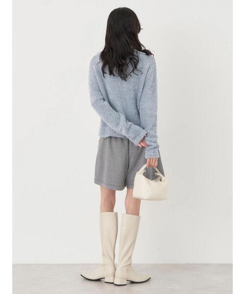 earth music&ecology（アースミュージックアンドエコロジー）の「キラキラシャギーカーディガン（カーディガン/ボレロ・レディース・ライトグレー/ピンク/サックスブルー・FREE）」の15枚目の写真