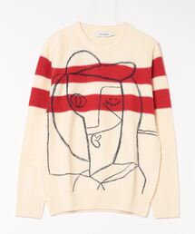 Desigual | 刺繍 ストライプセーター(ニット/セーター)