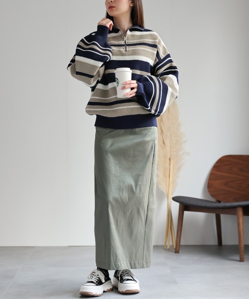 model：162cm  着用サイズ：Mサイズ