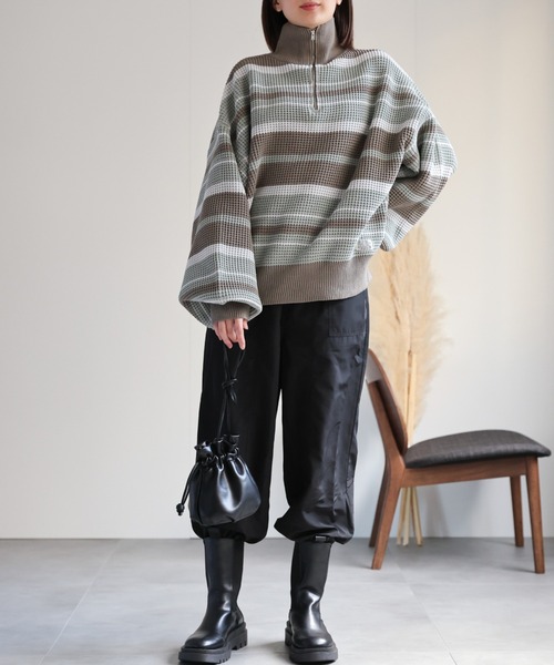 model：162cm  着用サイズ：Mサイズ
