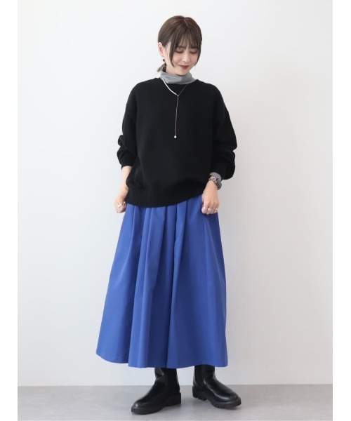 AMERICAN HOLIC（アメリカンホリック）の「フライスカットタートル（Tシャツ/カットソー・レディース・オフホワイト/その他7/ブラック/ブラック系その他4・L/M）」の5枚目の写真