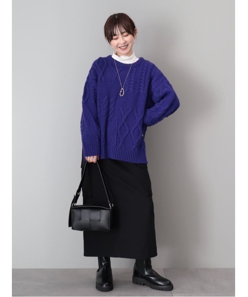 AMERICAN HOLIC（アメリカンホリック）の「フライスカットタートル（Tシャツ/カットソー・レディース・オフホワイト/その他7/ブラック/ブラック系その他4・L/M）」の7枚目の写真