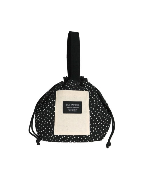 salle de bal(サルデバル)の「polka polka / ポルカポルカ ワンハンドル 巾着 保冷バッグ ランチバッグ お弁当バッグ 651 301123456789 SDI(お弁当箱・レディース・ブラック系その他/その他1/アイボリー/ブラック/ライトグリーン/その他2/その他3/ベージュ/その他4・FREE)」の18枚目の写真