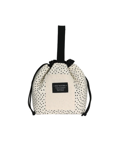 salle de bal(サルデバル)の「polka polka / ポルカポルカ ワンハンドル 巾着 保冷バッグ ランチバッグ お弁当バッグ 651 301123456789 SDI(お弁当箱・レディース・ブラック系その他/その他1/アイボリー/ブラック/ライトグリーン/その他2/その他3/ベージュ/その他4・FREE)」の19枚目の写真