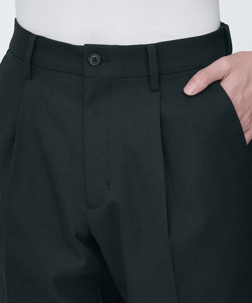 無印良品(ムジルシリョウヒン)の「紳士 シワになりにくいストレッチワンタックパンツ(その他パンツ・メンズ・ネイビー/ブラック/ブラウン系1・M/XL/S/XS)」の8枚目の写真
