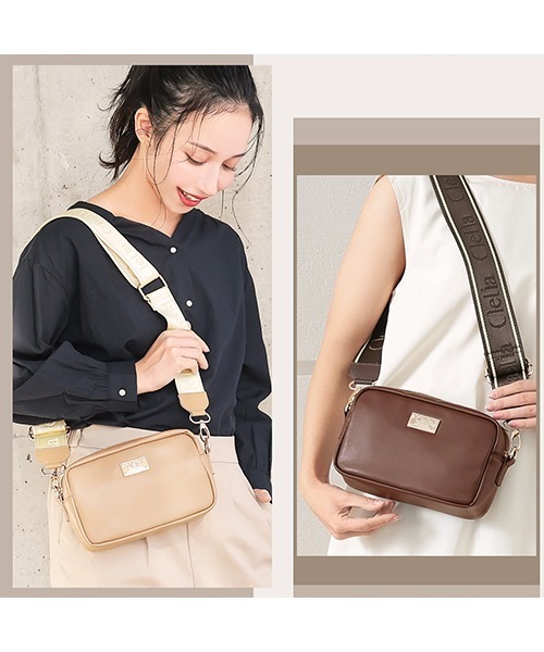 Clelia(クレリア)の「【Serena/セレーナ】2way縦型ショルダーバッグ(ショルダーバッグ・レディース・ブラック/ブラウン/ダークブラウン/ベージュ・ONE SIZE)」の7枚目の写真