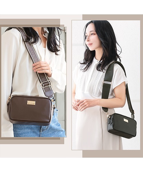 Clelia(クレリア)の「【Serena/セレーナ】2way縦型ショルダーバッグ(ショルダーバッグ・レディース・ブラック/ブラウン/ダークブラウン/ベージュ・ONE SIZE)」の8枚目の写真