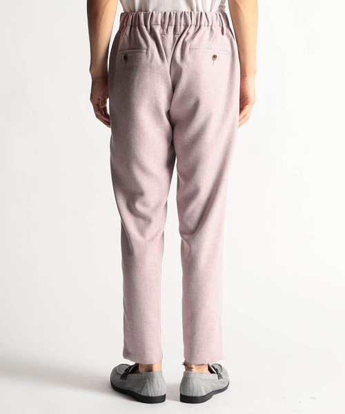 HIDEAWAYS NICOLE（ハイダウェイニコル）の「メランジウーステッドイージーパンツ（スラックス・メンズ・サックスブルー/ピンク/チャコールグレー/ライトグレー・SMALL/MEDIUM/LARGE/X-LARGE）」の6枚目の写真