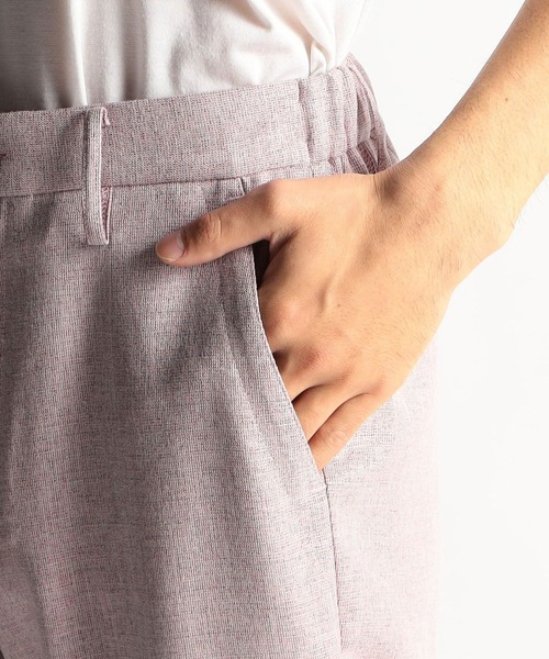 HIDEAWAYS NICOLE（ハイダウェイニコル）の「メランジウーステッドイージーパンツ（スラックス・メンズ・サックスブルー/ピンク/チャコールグレー/ライトグレー・SMALL/MEDIUM/LARGE/X-LARGE）」の10枚目の写真