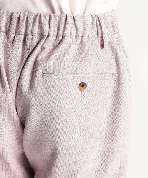 HIDEAWAYS NICOLE（ハイダウェイニコル）の「メランジウーステッドイージーパンツ（スラックス・メンズ・サックスブルー/ピンク/チャコールグレー/ライトグレー・SMALL/MEDIUM/LARGE/X-LARGE）」の11枚目の写真