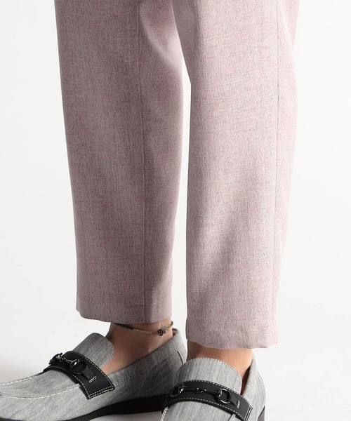 HIDEAWAYS NICOLE（ハイダウェイニコル）の「メランジウーステッドイージーパンツ（スラックス・メンズ・サックスブルー/ピンク/チャコールグレー/ライトグレー・SMALL/MEDIUM/LARGE/X-LARGE）」の12枚目の写真