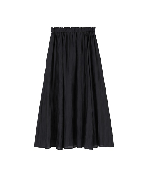 プルミエアロンディスモン【未使用・タグ付き】ドロストスカート　38 チャコール プルミエアロンディスモン【未使用・タグ付き】ドロストスカート