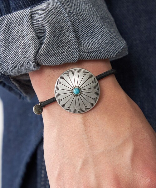 SHIPS（シップス）の「【WEB限定】SHIPS: ネイティブ コンチョ ヘアゴム（ヘアゴム・メンズ・ホワイト系その他/ストーン/ライトホワイト/オフホワイト/ホワイト・ONE SIZE）」の5枚目の写真