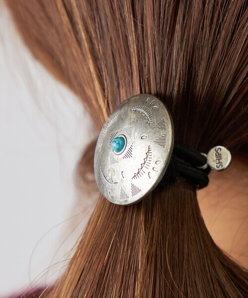 SHIPS（シップス）の「【WEB限定】SHIPS: ネイティブ コンチョ ヘアゴム（ヘアゴム・メンズ・ホワイト系その他/ストーン/ライトホワイト/オフホワイト/ホワイト・ONE SIZE）」の9枚目の写真