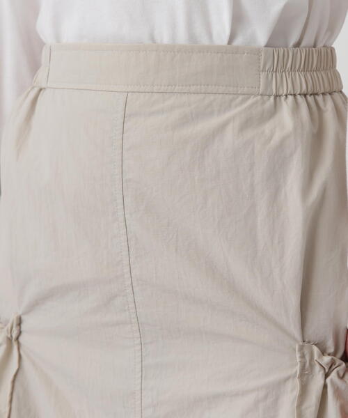 N.(N. Natural Beauty Basic)(エヌエヌナチュラルビューティーベーシック)の「◆アウトポケットナイロンスカート(スカート・レディース・ブラック/ライトベージュ・MEDIUM)」の20枚目の写真