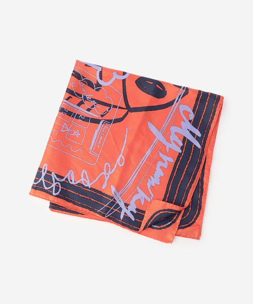 manipuri(マニプリ)の「manipuri | フィッシュ 65×65 WOMEN(バンダナ/スカーフ・レディース・オレンジ・ONE)」の5枚目の写真