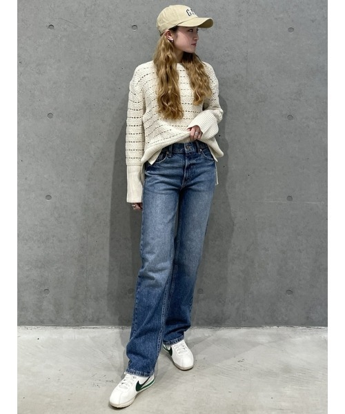 GAP(ギャップ)の「24/7 スプリットヘム クロシェ セーター(ニット/セーター・レディース・ブルー/ベージュ・M/L/XS/S/XL/XXS)」の19枚目の写真
