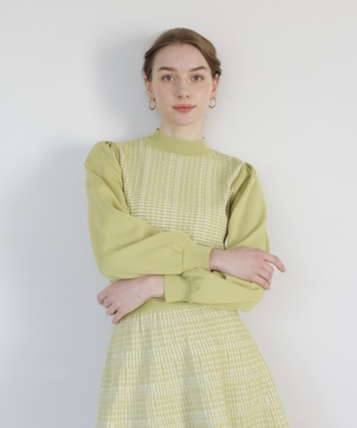 セール】ジャガードニットプルオーバー（ニット/セーター）｜AND