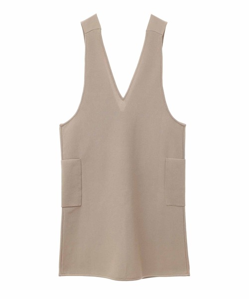 31 Sons de mode（トランテアン　ソン　ドゥ　モード）の「ニットミニジャンスカ（ジャンパースカート・レディース・ブラック/ベージュ・36）」の5枚目の写真