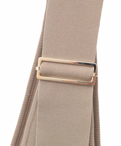 31 Sons de mode（トランテアン　ソン　ドゥ　モード）の「ニットミニジャンスカ（ジャンパースカート・レディース・ブラック/ベージュ・36）」の8枚目の写真