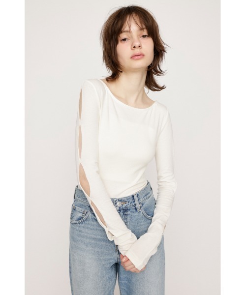 セール】【再入荷】HOLE DESIGN CUT TOPS ホール デザイン