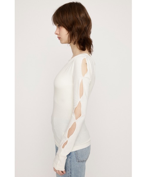 SLY HOLE DESIGN CUT TOPS ホール デザインカット SLY（スライ）の「【再入荷】HOLE DESIGN CUT TOPS ホール