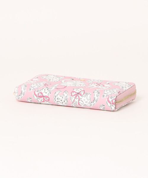PAUL & JOE ACCESSOIRES(ポールアンドジョーアクセソワ)の「PAUL & JOE ACCESSOIRES (ポール&ジョーアクセソワ)ラウンドファスナー長財布 ジプシー&ヌネット&リボン PJA-W991(財布・レディース・ネイビー/ピンク・FREE)」の3枚目の写真