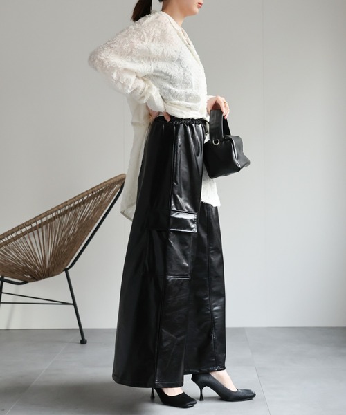 セール】メタリックカーゴスカート（スカート）｜sakishimatokyo