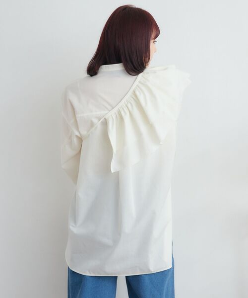 RETRO GIRL（レトロガール）の「2wayフリルSETチュニック（シャツ/ブラウス・レディース・ブラック/ブルー/オフホワイト/ライトブルー・FREE）」の16枚目の写真