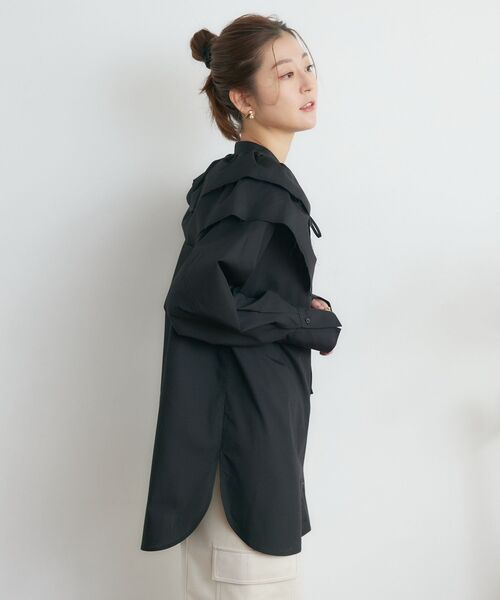 RETRO GIRL（レトロガール）の「2wayフリルSETチュニック（シャツ/ブラウス・レディース・ブラック/ブルー/オフホワイト/ライトブルー・FREE）」の22枚目の写真