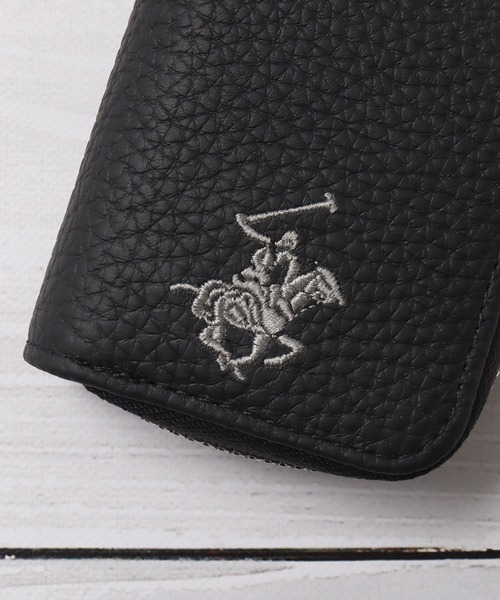 BEVERLY HILLS POLO CLUB(ビバリーヒルズポロクラブ)の「【Beverly Hills Polo Club/ビバリーヒルズポロクラブ】ワンポイントポニー刺繍 ラウンドファスナー レザーキーケース(キーケース/キーアクセサリー・レディース・サックスブルー/スモークピンク/ブラック/ブルー系その他/グレイッシュベージュ・FREE)」の12枚目の写真