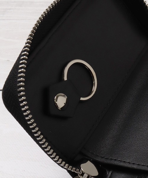 BEVERLY HILLS POLO CLUB(ビバリーヒルズポロクラブ)の「【Beverly Hills Polo Club/ビバリーヒルズポロクラブ】ワンポイントポニー刺繍 ラウンドファスナー レザーキーケース(キーケース/キーアクセサリー・レディース・サックスブルー/スモークピンク/ブラック/ブルー系その他/グレイッシュベージュ・FREE)」の7枚目の写真