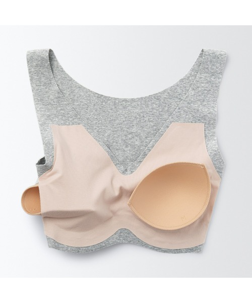 婦人 どこにも縫い目がないハーフトップブラジャー（ブラジャー