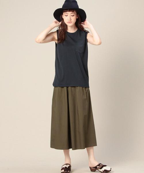 BEAUTY&YOUTH UNITED ARROWS（ビューティーアンドユースユナイテッドアローズ）の「【別注】BY BY SLIC SLIC ポケットノースリーブ◆（Tシャツ/カットソー・レディース・オフホワイト/オレンジ/ネイビー・フリー）」の10枚目の写真