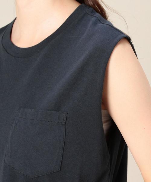 BEAUTY&YOUTH UNITED ARROWS（ビューティーアンドユースユナイテッドアローズ）の「【別注】BY BY SLIC SLIC ポケットノースリーブ◆（Tシャツ/カットソー・レディース・オフホワイト/オレンジ/ネイビー・フリー）」の12枚目の写真