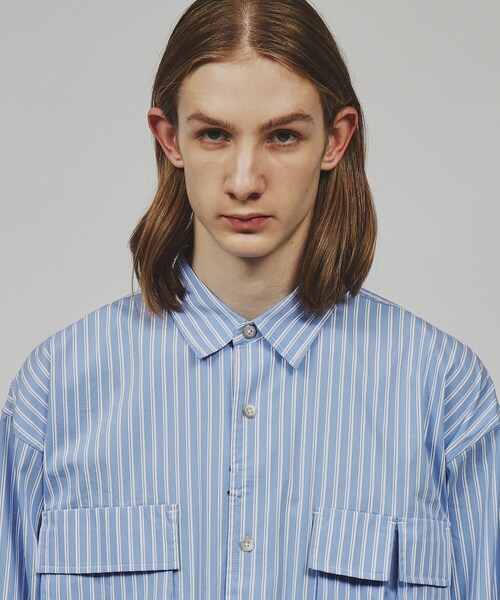 tk.TAKEO KIKUCHI（ティーケータケオキクチ）の「◆マルチポケット長袖シャツ（シャツ/ブラウス・メンズ・ブラック/ブルー系7/ホワイト・02/03）」の17枚目の写真