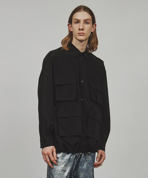 tk.TAKEO KIKUCHI（ティーケータケオキクチ）の「◆マルチポケット長袖シャツ（シャツ/ブラウス・メンズ・ブラック/ブルー系7/ホワイト・02/03）」の15枚目の写真