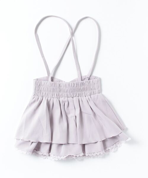 MA*RS（アメーバーマーズ）の「ビジュー付き二段フリルスカパン/量産型女子/地雷系（スカート・レディース・ピンク/ブラック・FREE）」の3枚目の写真