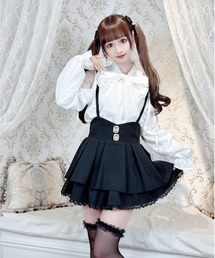 MA*RS | ビジュー付き二段フリルスカパン/量産型女子/地雷系(スカート)