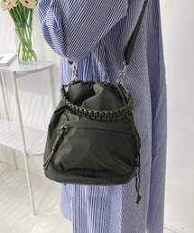 AS KNOW AS plus | パラコード編み巾着ミリタリーバッグ(ショルダーバッグ)