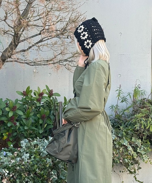 AS KNOW AS plus（アズノゥアズプラス）の「巾着ミリタリーショルダーバッグ（ショルダーバッグ・レディース・ブラック/カーキ/ブラック系/カーキ系・FREE）」の20枚目の写真