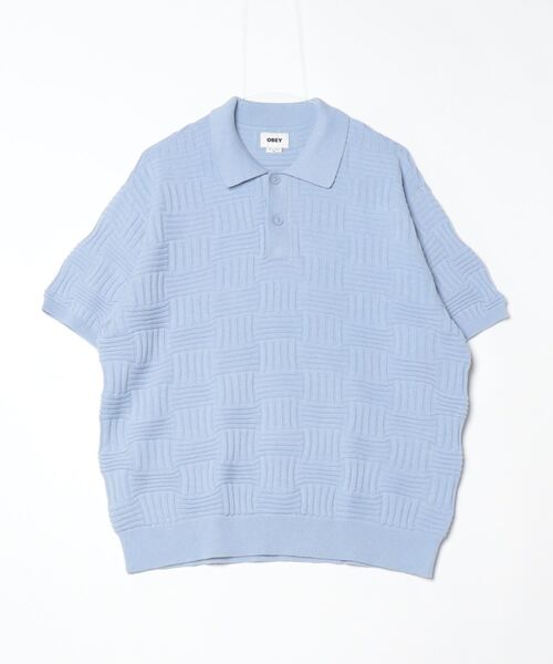 OBEY(オベイ)の「【OBEY】ALFRED POLO SWEATER(スウェット・メンズ・グレー/ブルー・X-LARGE/LARGE/MEDIUM)」の5枚目の写真