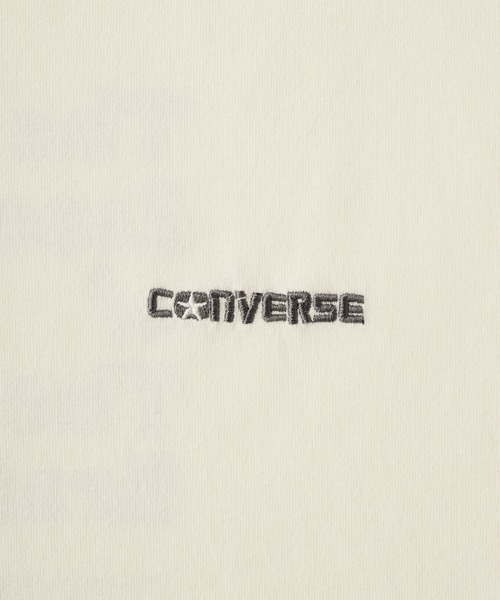 CONVERSE(コンバース)の「CONVERSE/コンバース ロゴ刺繍/シューズバックプリント オーバーサイズヴィンテージライク半袖Tシャツ(Tシャツ/カットソー・レディース・ホワイト系/オフホワイト/ブラック系/スミクロ・M)」の19枚目の写真