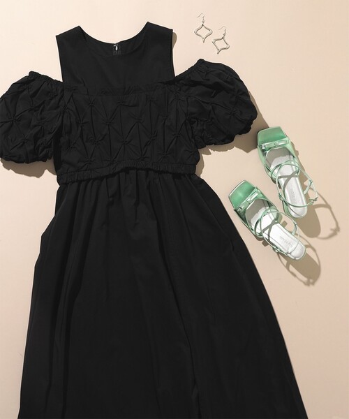 Ray BEAMS（レイビームス）の「リボン ミュール（サンダル・レディース・ブラック/ミント・23.0cm/23.5cm/24.0cm/24.5cm/25.0cm）」の7枚目の写真