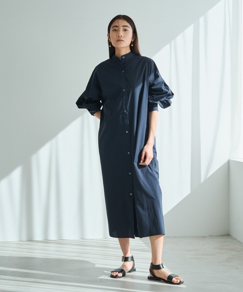 russet(ラシット)の「【ANOTHER BRANCH】シャツワンピース (O-716)(ワンピース・レディース・オフホワイト/ブルー/ネイビー・FREE)」の2枚目の写真