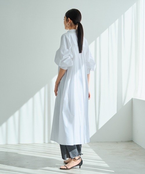 russet(ラシット)の「【ANOTHER BRANCH】シャツワンピース (O-716)(ワンピース・レディース・オフホワイト/ブルー/ネイビー・FREE)」の5枚目の写真