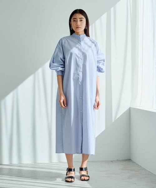 russet(ラシット)の「【ANOTHER BRANCH】シャツワンピース (O-716)(ワンピース・レディース・オフホワイト/ブルー/ネイビー・FREE)」の9枚目の写真